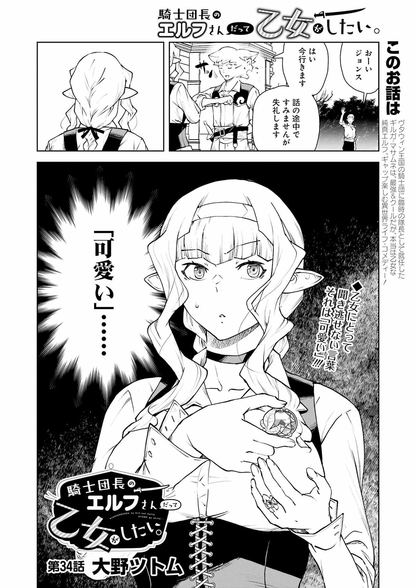 騎士団長のエルフさんだって乙女がしたい。 第34話 - Page 2