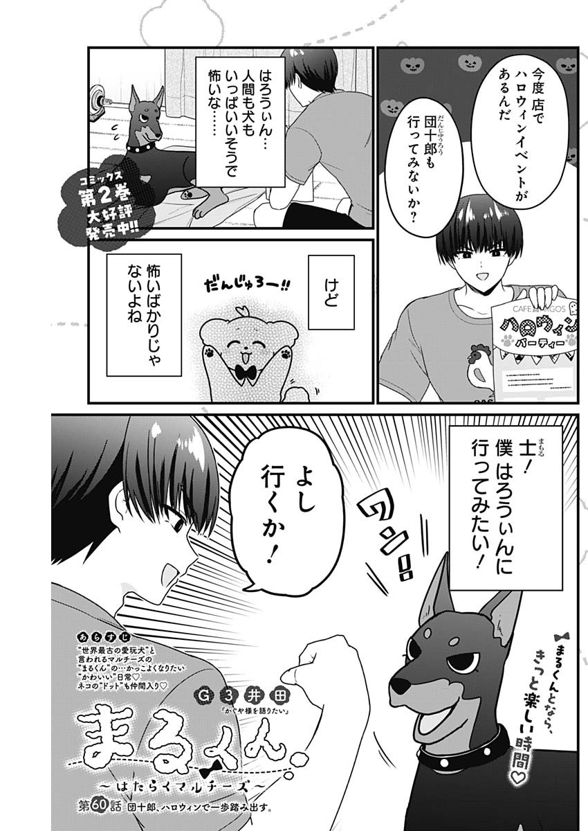 まるくん～はたらくマルチーズ～ 第60話 - Page 1