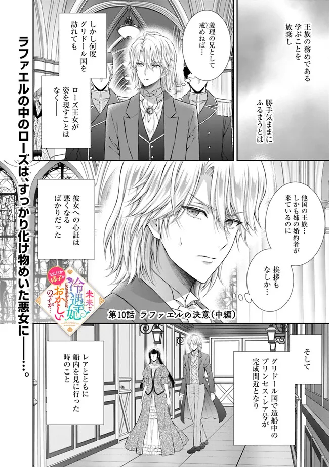 未来で冷遇妃になるはずなのに、なんだか様子がおかしいのですが… 第10.2話 - Page 1