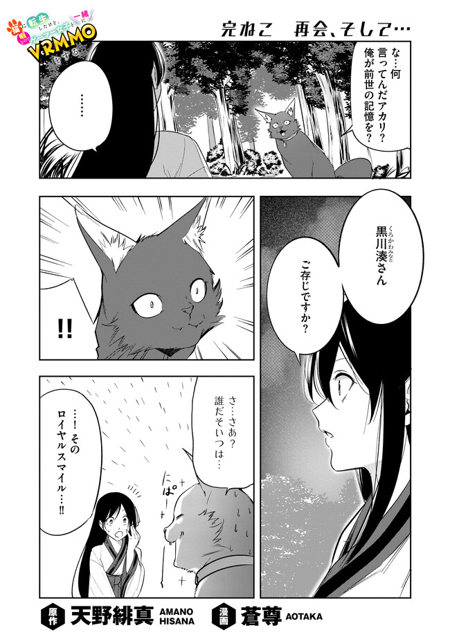 猫に転生したけど、暇なのでゲーマー女子と一緒にＶＲＭＭＯをする 第14.1話 - Page 1