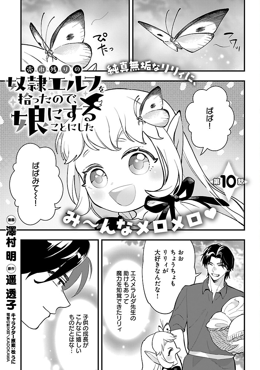 売れ残りの奴隷エルフを拾ったので、娘にすることにした 第10話 - Page 3